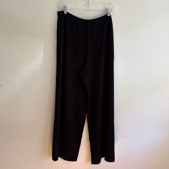 New with Tags Lafayette 148 Black Trousers/Pants Lagenlook Large $598 retail - Picture 6 of 7